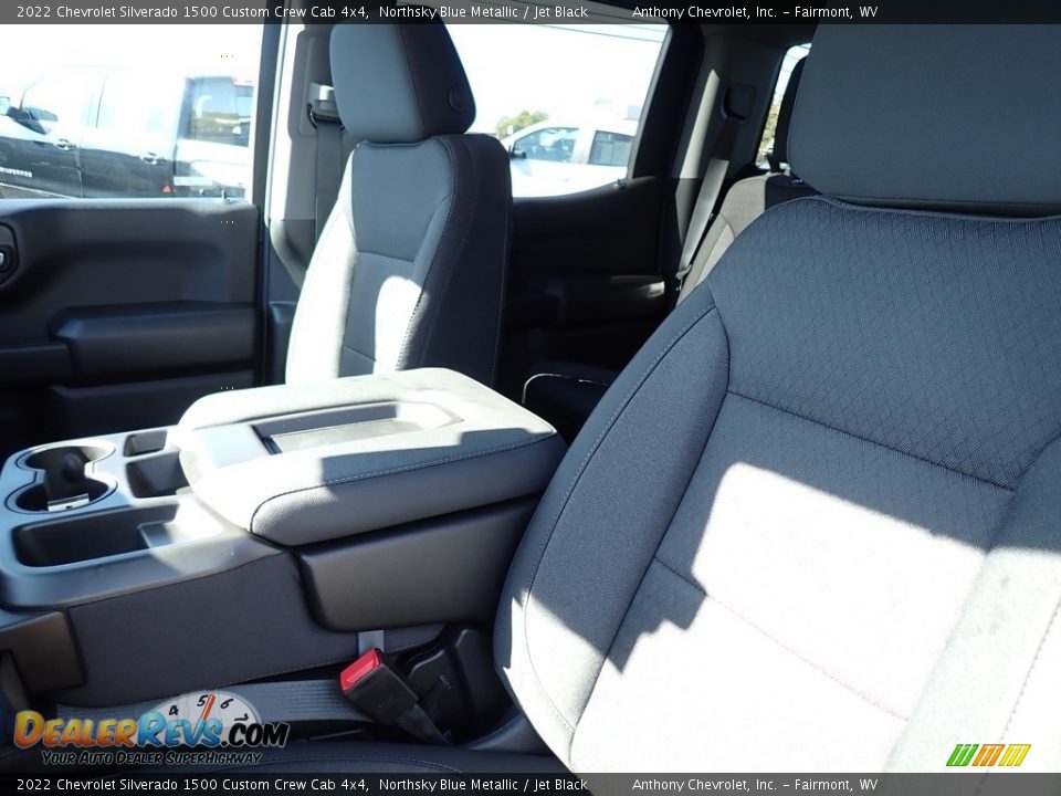 2022 Chevrolet Silverado 1500 Custom Crew Cab 4x4 Northsky Blue Metallic / Jet Black Photo #10