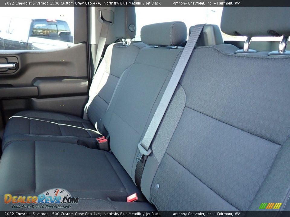 2022 Chevrolet Silverado 1500 Custom Crew Cab 4x4 Northsky Blue Metallic / Jet Black Photo #11