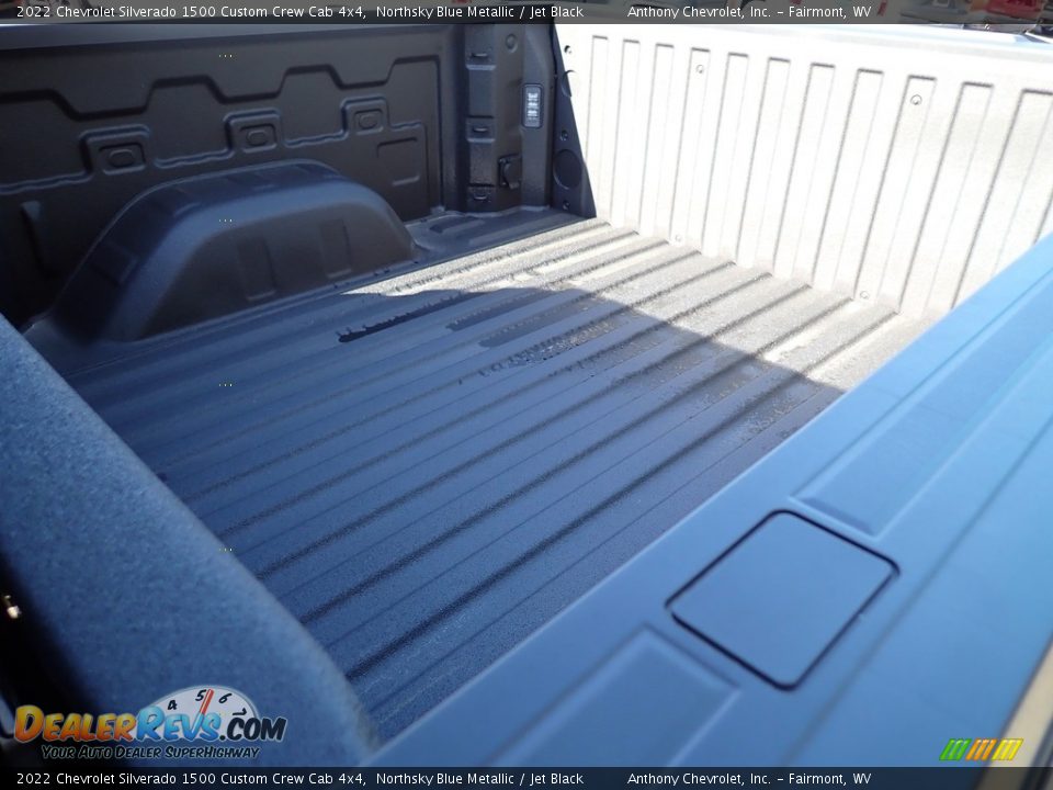 2022 Chevrolet Silverado 1500 Custom Crew Cab 4x4 Northsky Blue Metallic / Jet Black Photo #12