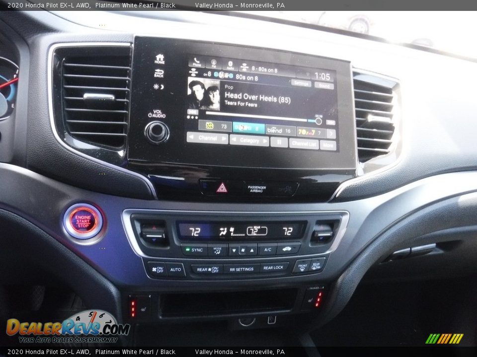 2020 Honda Pilot EX-L AWD Platinum White Pearl / Black Photo #19