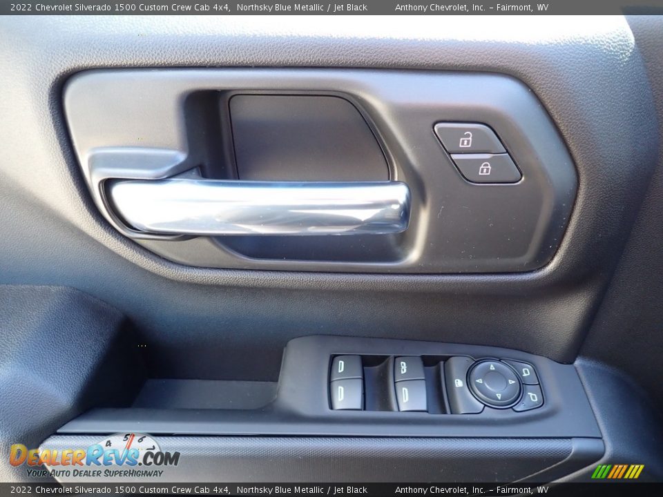 2022 Chevrolet Silverado 1500 Custom Crew Cab 4x4 Northsky Blue Metallic / Jet Black Photo #14