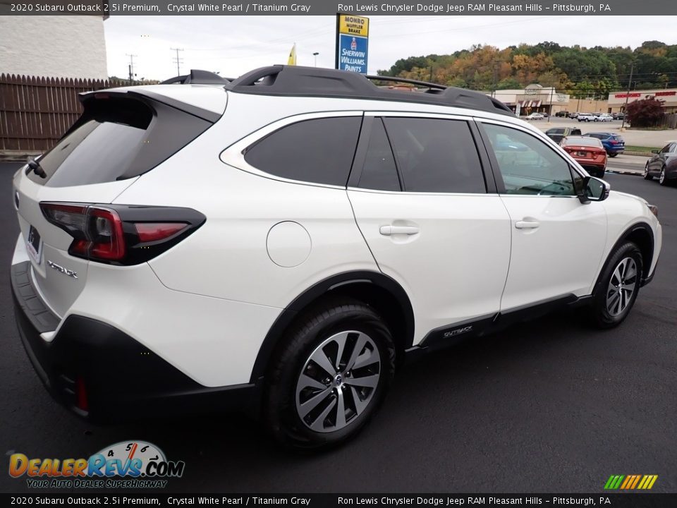 2020 Subaru Outback 2.5i Premium Crystal White Pearl / Titanium Gray Photo #6