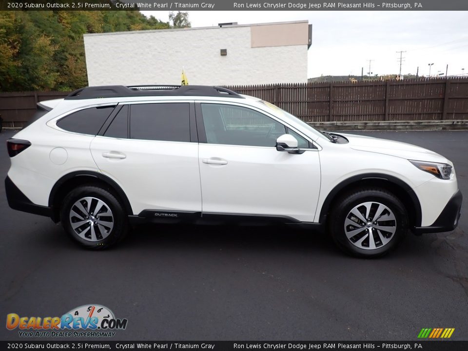 2020 Subaru Outback 2.5i Premium Crystal White Pearl / Titanium Gray Photo #7