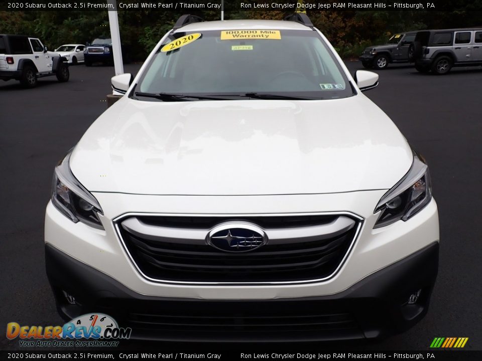 2020 Subaru Outback 2.5i Premium Crystal White Pearl / Titanium Gray Photo #9