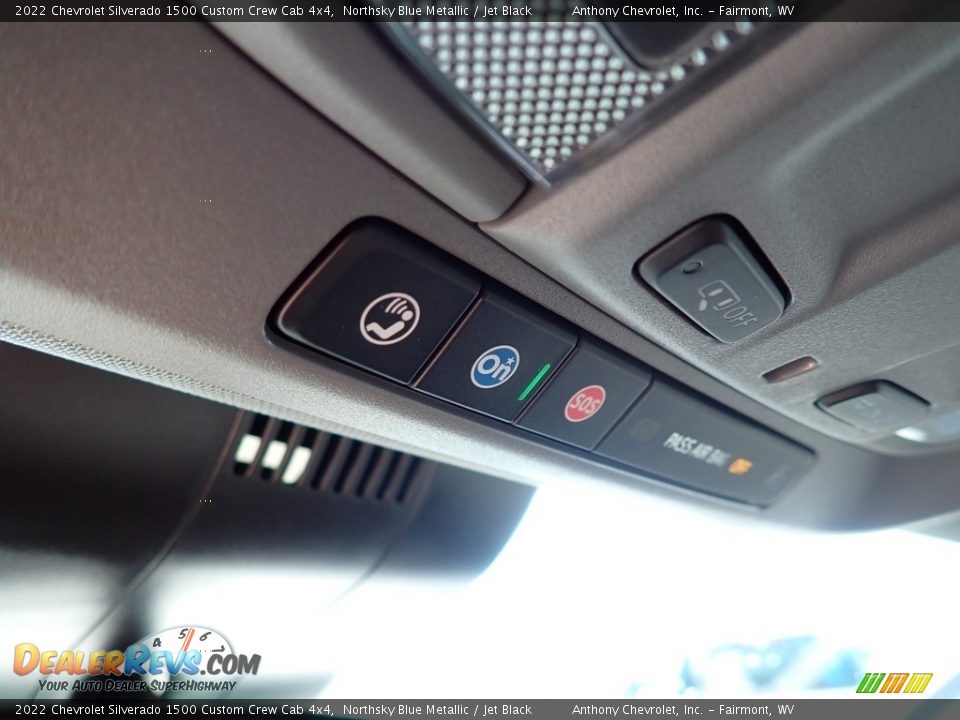 2022 Chevrolet Silverado 1500 Custom Crew Cab 4x4 Northsky Blue Metallic / Jet Black Photo #18