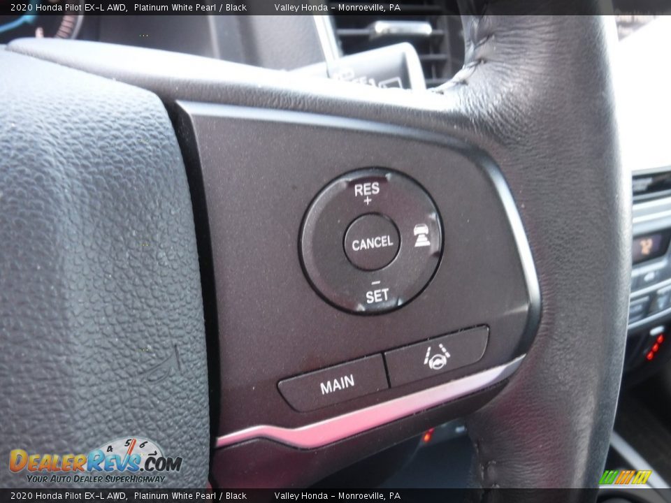 2020 Honda Pilot EX-L AWD Platinum White Pearl / Black Photo #27