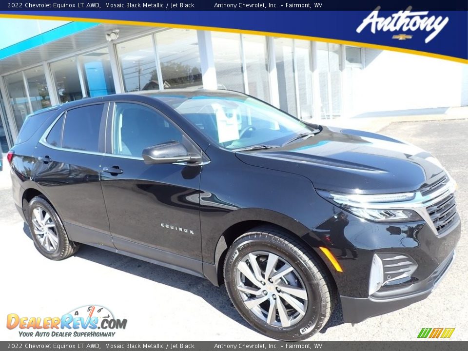 2022 Chevrolet Equinox LT AWD Mosaic Black Metallic / Jet Black Photo #1