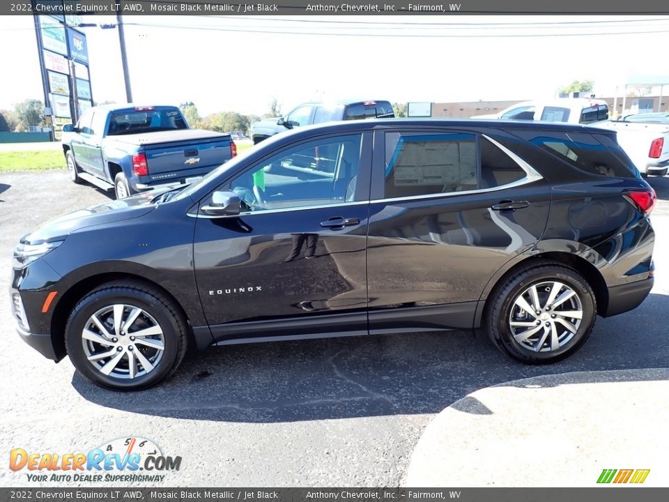 2022 Chevrolet Equinox LT AWD Mosaic Black Metallic / Jet Black Photo #7