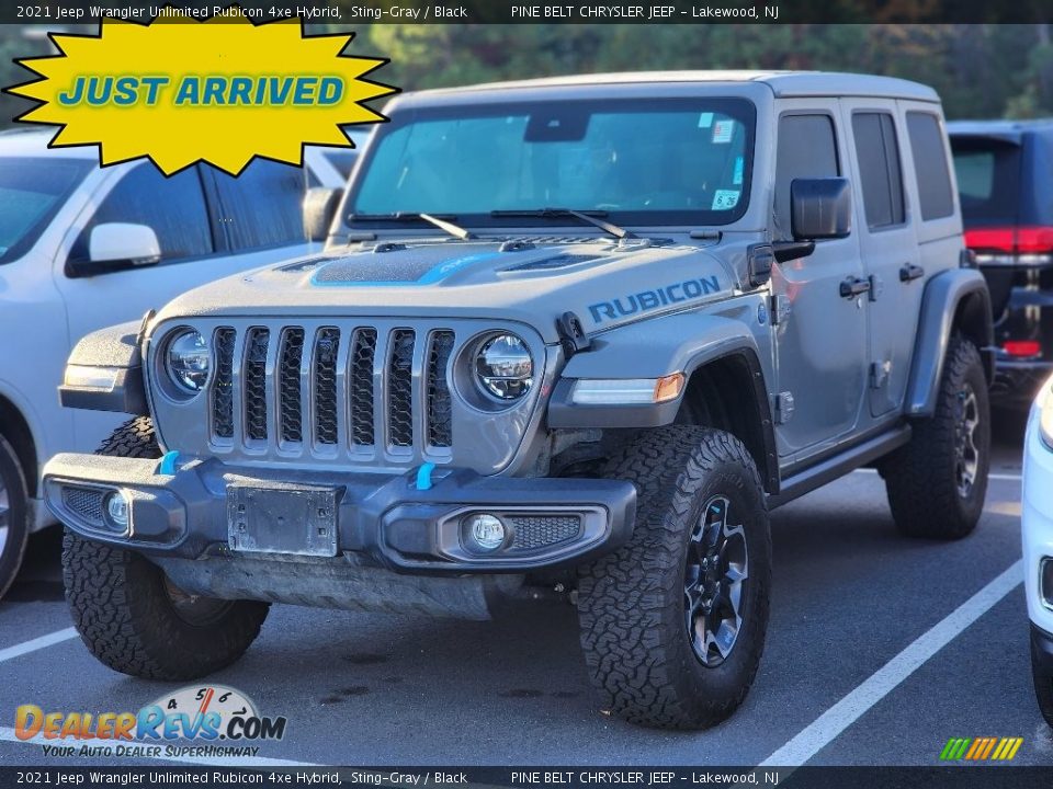 2021 Jeep Wrangler Unlimited Rubicon 4xe Hybrid Sting-Gray / Black Photo #1