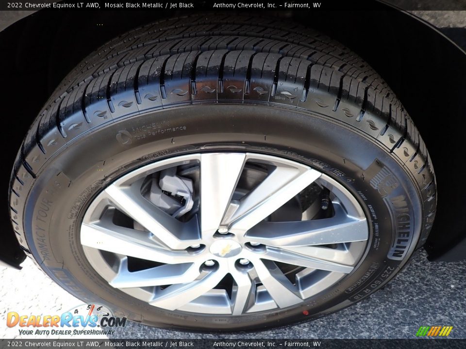 2022 Chevrolet Equinox LT AWD Mosaic Black Metallic / Jet Black Photo #10