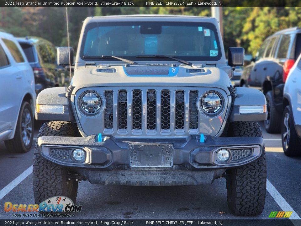 2021 Jeep Wrangler Unlimited Rubicon 4xe Hybrid Sting-Gray / Black Photo #3