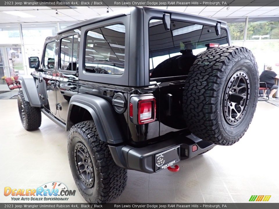 2023 Jeep Wrangler Unlimited Rubicon 4x4 Black / Black Photo #3