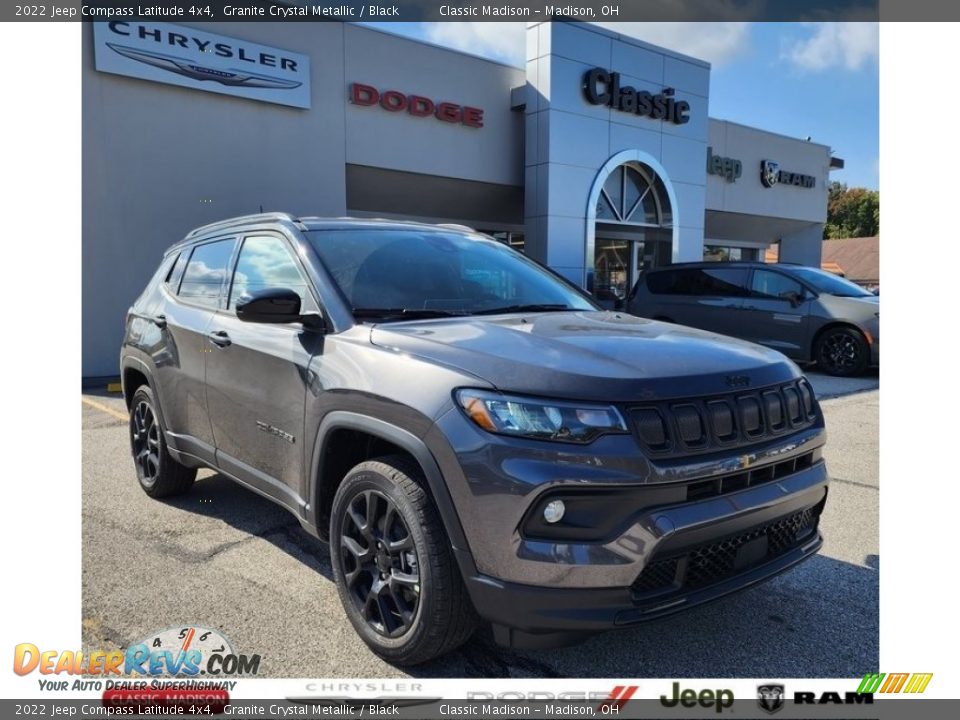 2022 Jeep Compass Latitude 4x4 Granite Crystal Metallic / Black Photo #1