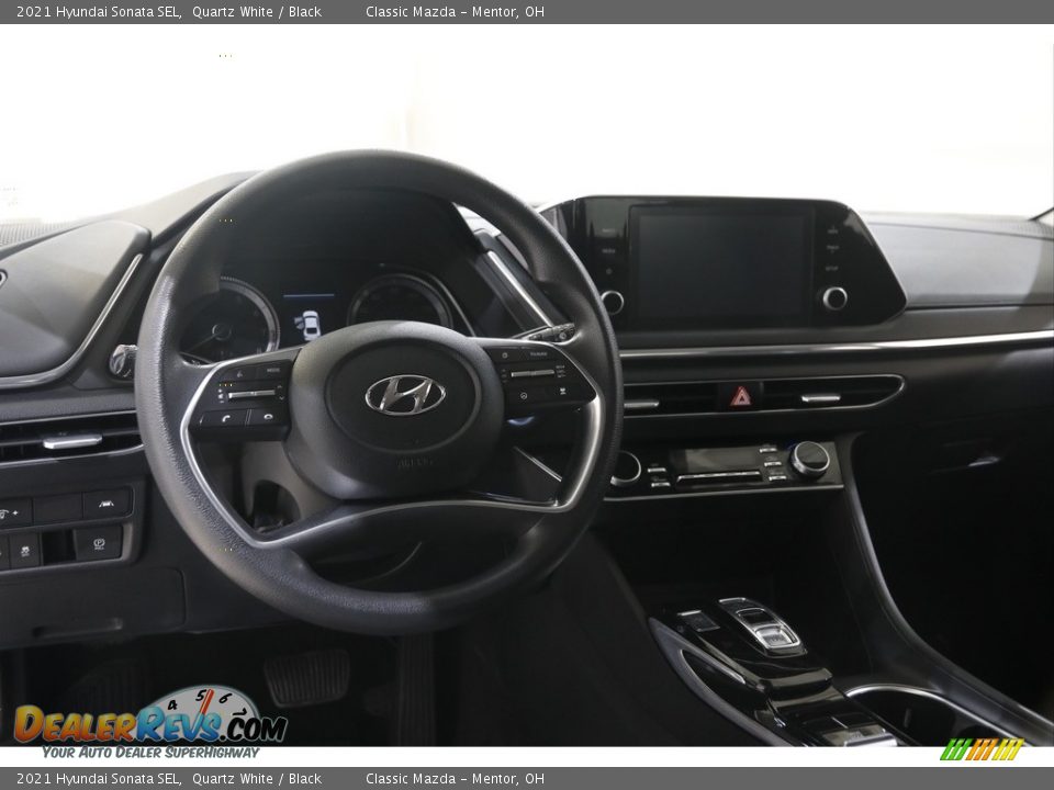 2021 Hyundai Sonata SEL Quartz White / Black Photo #6