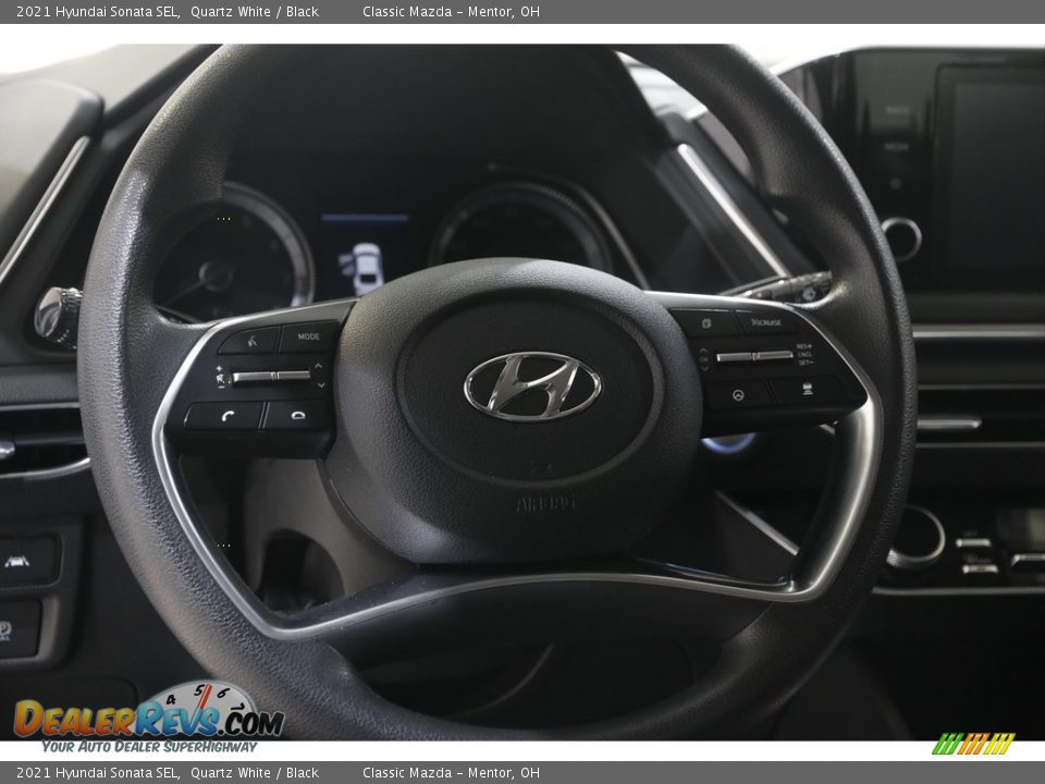 2021 Hyundai Sonata SEL Quartz White / Black Photo #7