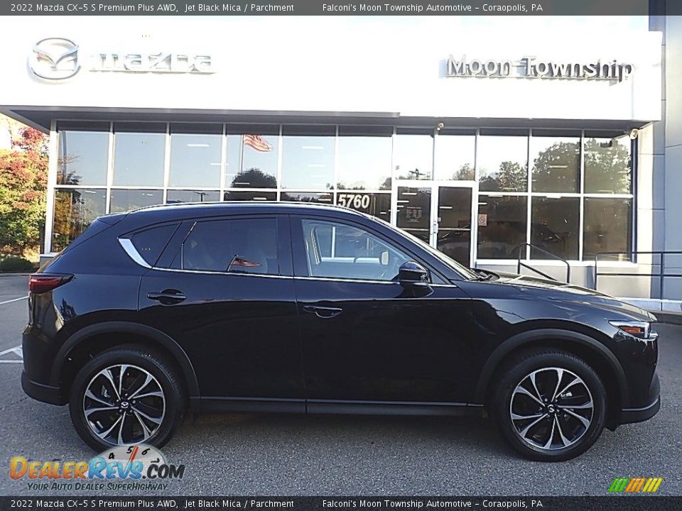 2022 Mazda CX-5 S Premium Plus AWD Jet Black Mica / Parchment Photo #1