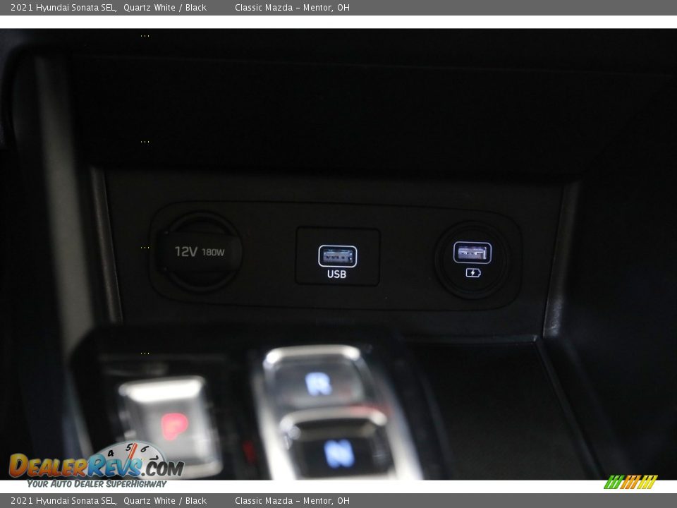 2021 Hyundai Sonata SEL Quartz White / Black Photo #13
