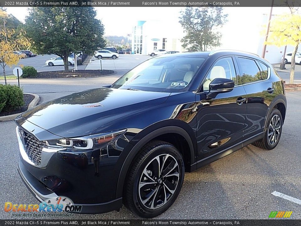 2022 Mazda CX-5 S Premium Plus AWD Jet Black Mica / Parchment Photo #7