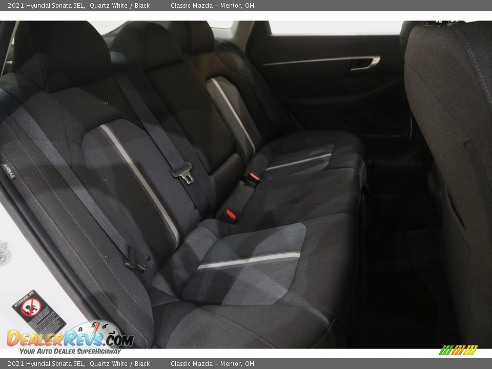 2021 Hyundai Sonata SEL Quartz White / Black Photo #16