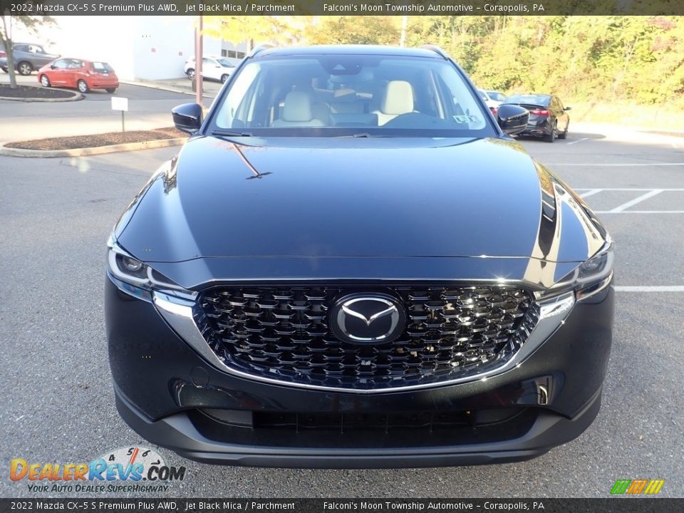 2022 Mazda CX-5 S Premium Plus AWD Jet Black Mica / Parchment Photo #8