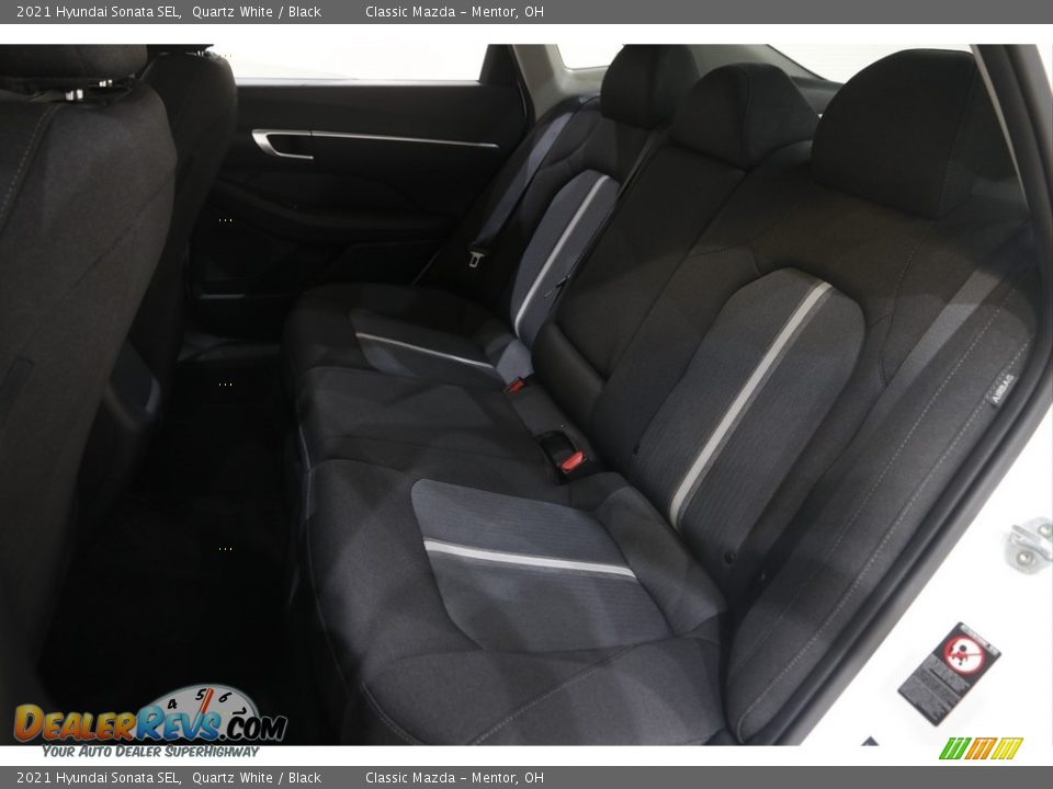 2021 Hyundai Sonata SEL Quartz White / Black Photo #17