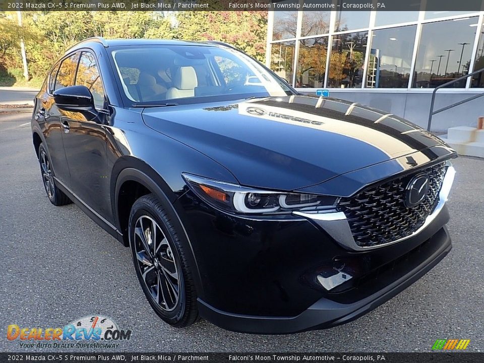 2022 Mazda CX-5 S Premium Plus AWD Jet Black Mica / Parchment Photo #9