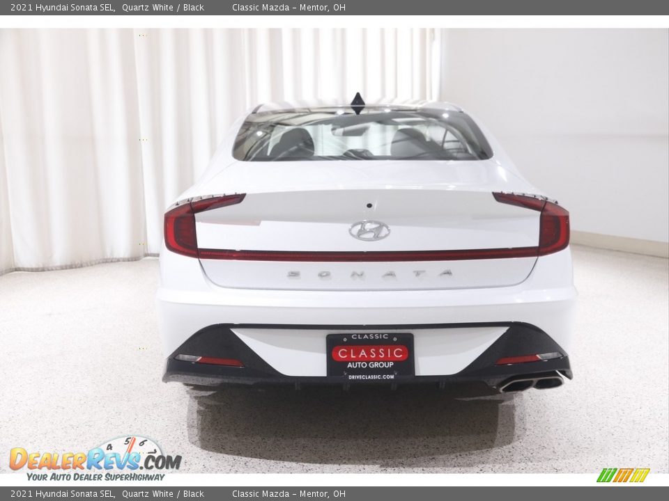 2021 Hyundai Sonata SEL Quartz White / Black Photo #18