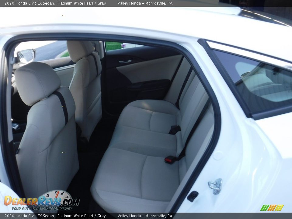 2020 Honda Civic EX Sedan Platinum White Pearl / Gray Photo #26