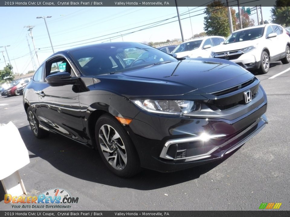 2019 Honda Civic LX Coupe Crystal Black Pearl / Black Photo #5