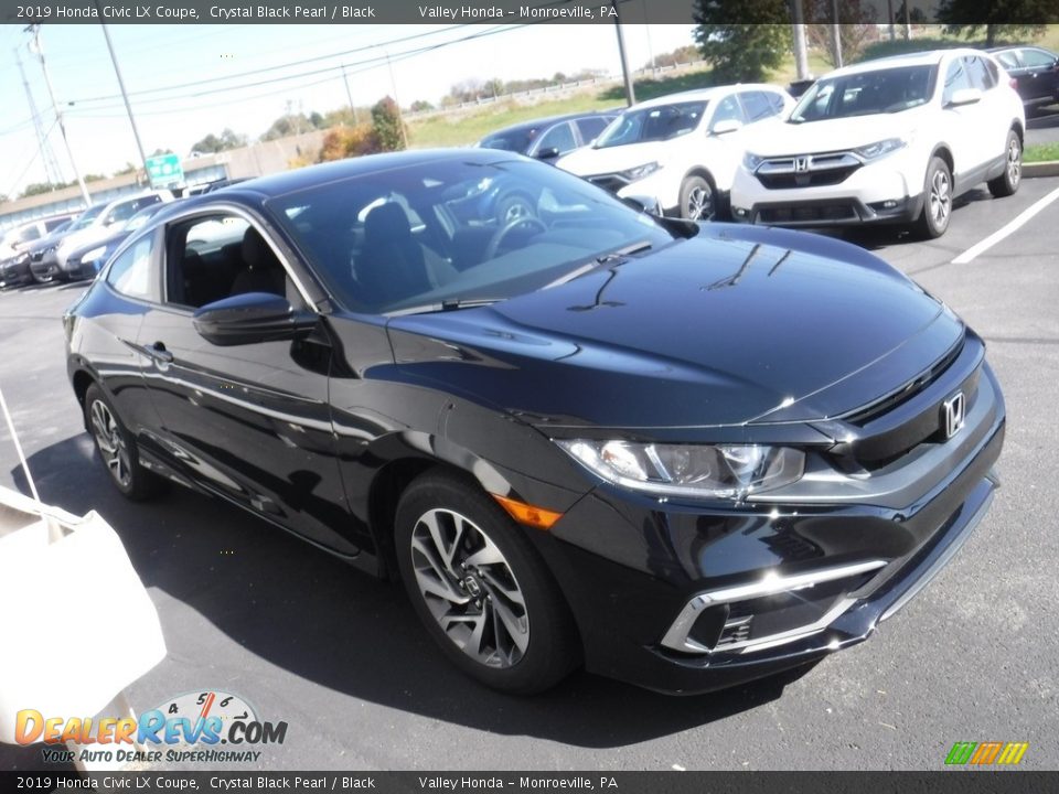 2019 Honda Civic LX Coupe Crystal Black Pearl / Black Photo #6