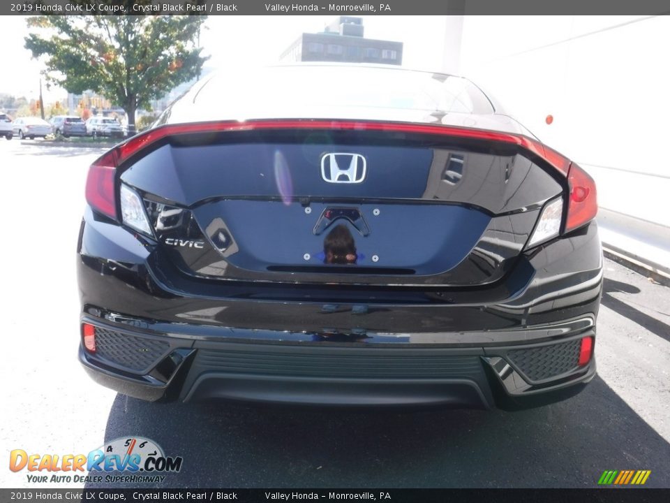 2019 Honda Civic LX Coupe Crystal Black Pearl / Black Photo #8