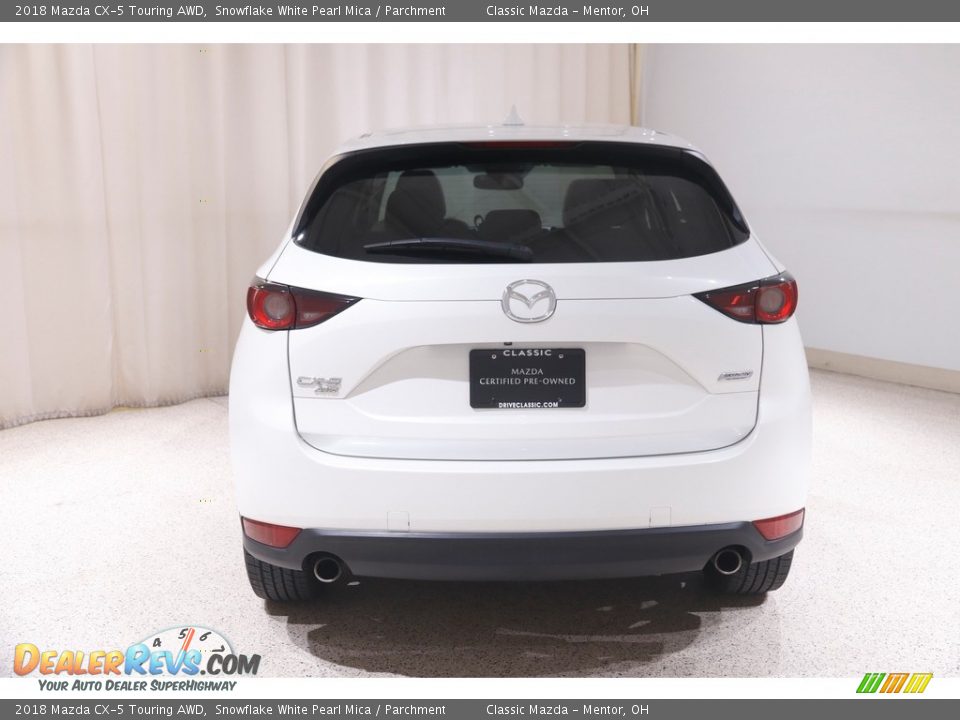 2018 Mazda CX-5 Touring AWD Snowflake White Pearl Mica / Parchment Photo #18