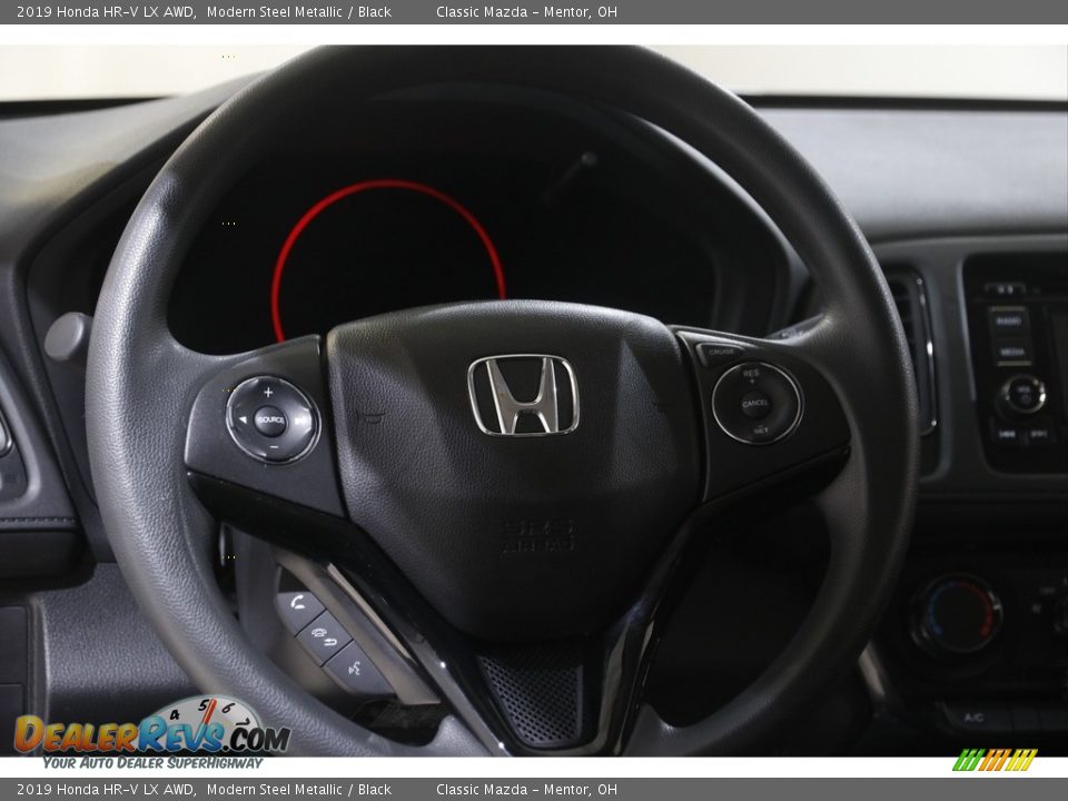 2019 Honda HR-V LX AWD Modern Steel Metallic / Black Photo #7