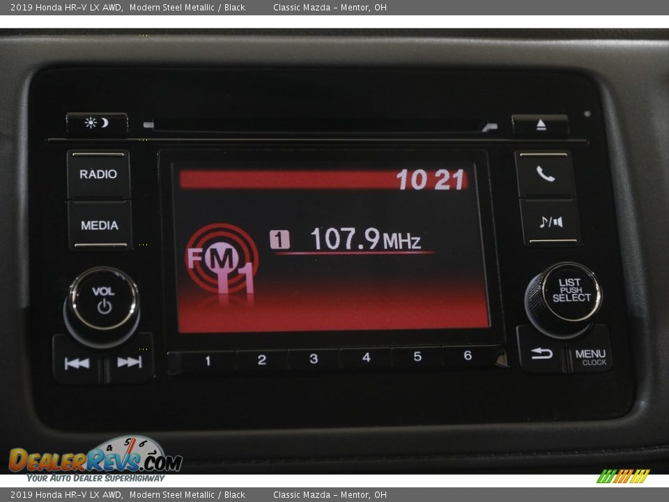 2019 Honda HR-V LX AWD Modern Steel Metallic / Black Photo #10