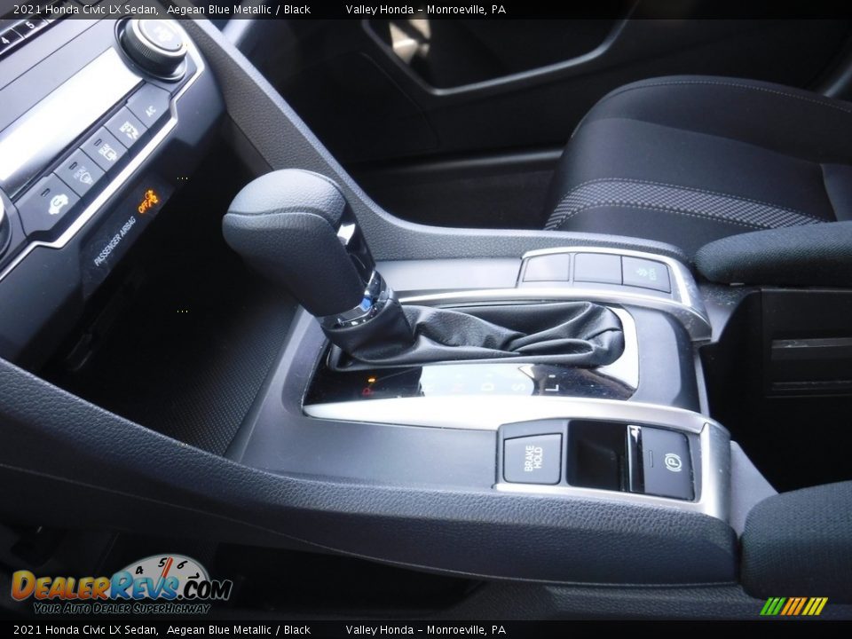 2021 Honda Civic LX Sedan Aegean Blue Metallic / Black Photo #15