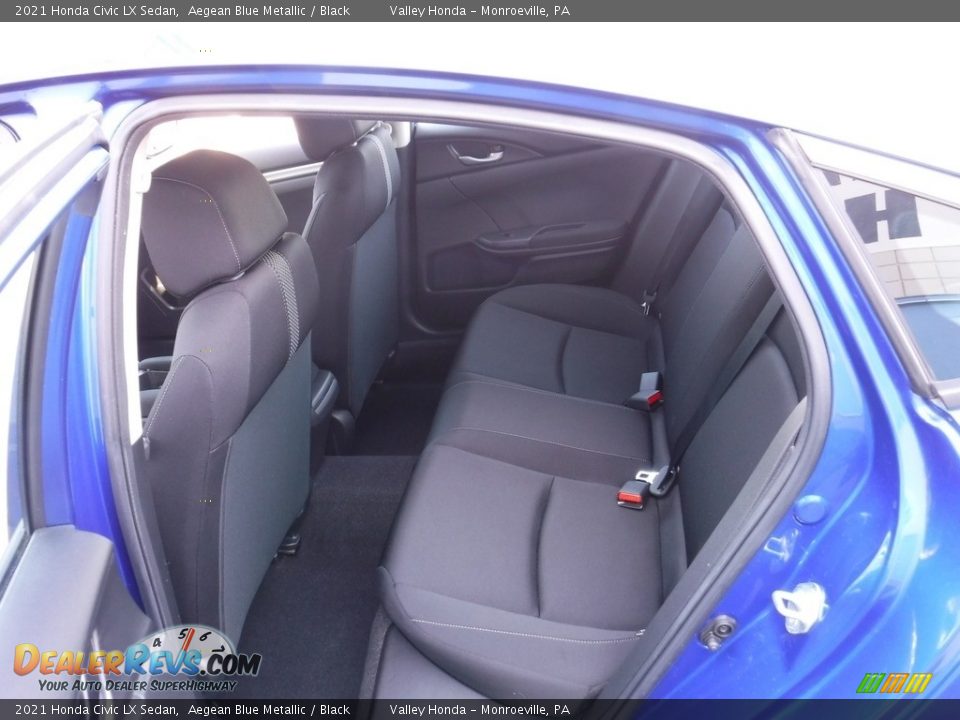 2021 Honda Civic LX Sedan Aegean Blue Metallic / Black Photo #22