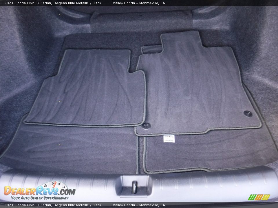 2021 Honda Civic LX Sedan Aegean Blue Metallic / Black Photo #24