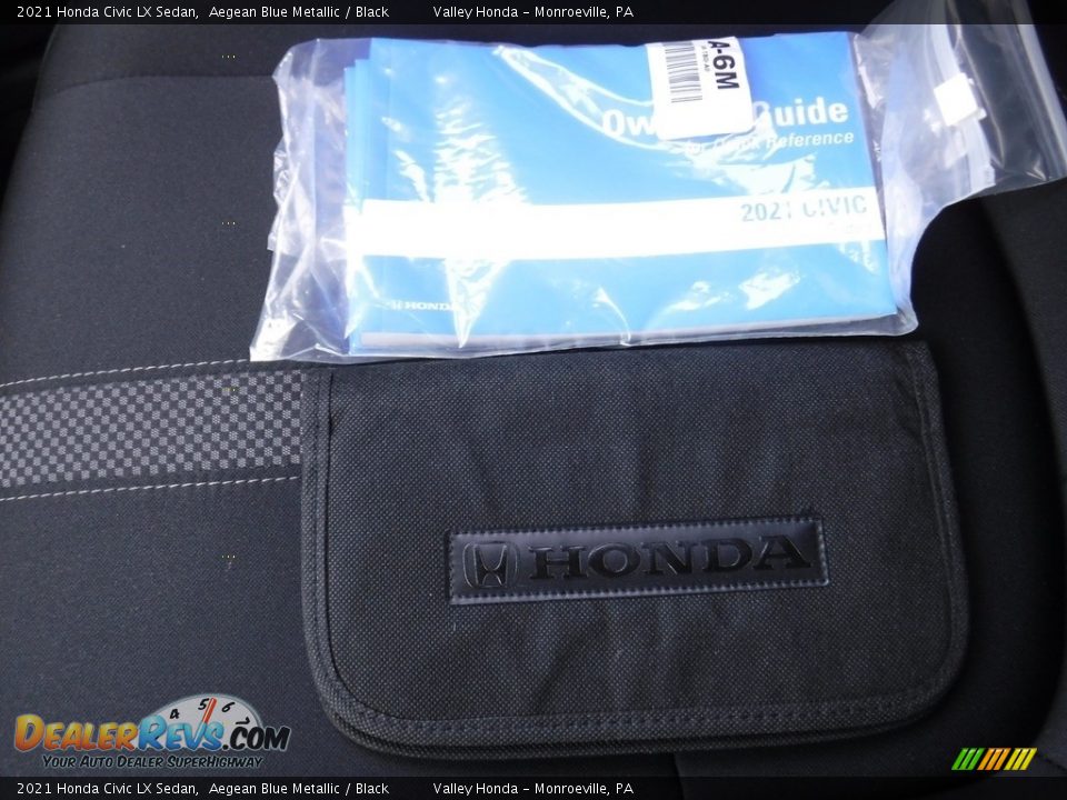 2021 Honda Civic LX Sedan Aegean Blue Metallic / Black Photo #25