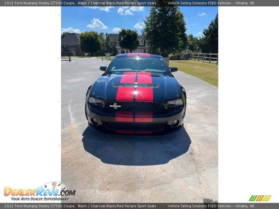 2012 Ford Mustang Shelby GT500 Coupe Black / Charcoal Black/Red Recaro Sport Seats Photo #5