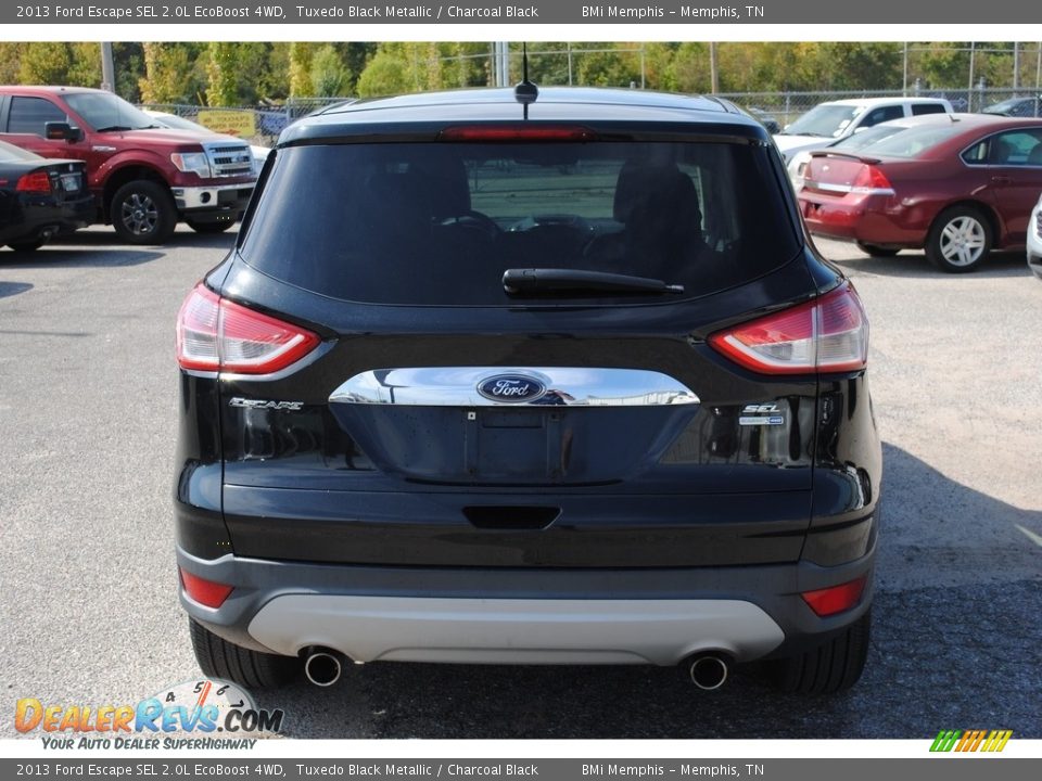 2013 Ford Escape SEL 2.0L EcoBoost 4WD Tuxedo Black Metallic / Charcoal Black Photo #4