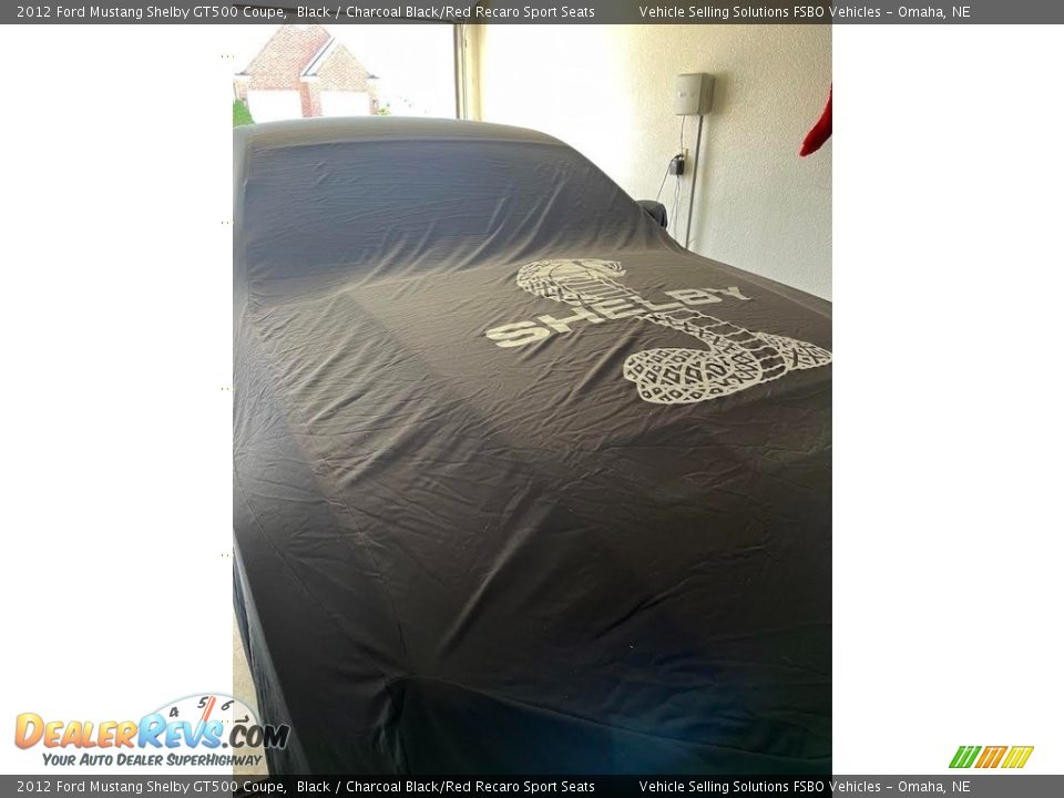 2012 Ford Mustang Shelby GT500 Coupe Black / Charcoal Black/Red Recaro Sport Seats Photo #18