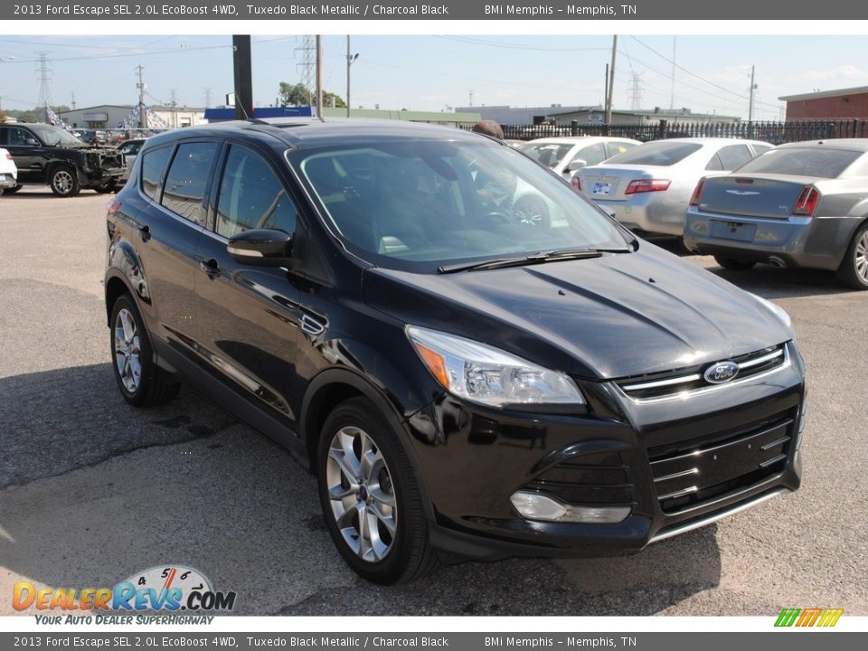 2013 Ford Escape SEL 2.0L EcoBoost 4WD Tuxedo Black Metallic / Charcoal Black Photo #7