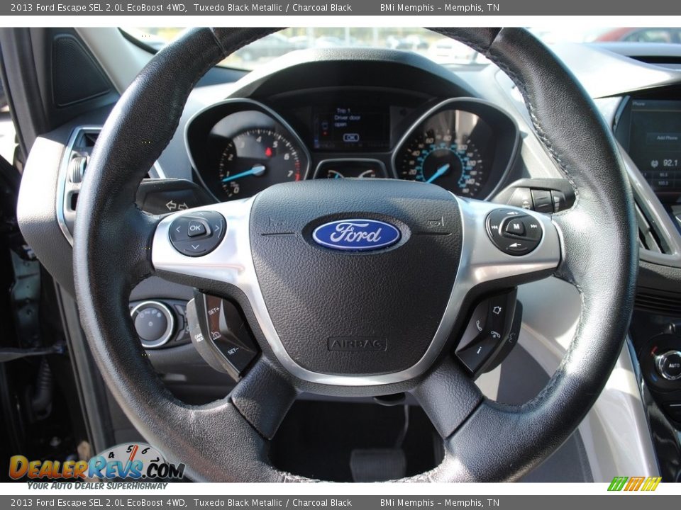 2013 Ford Escape SEL 2.0L EcoBoost 4WD Tuxedo Black Metallic / Charcoal Black Photo #12