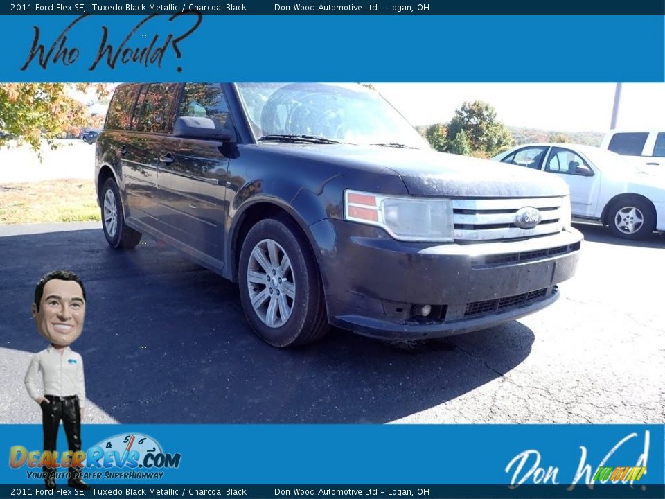 2011 Ford Flex SE Tuxedo Black Metallic / Charcoal Black Photo #1