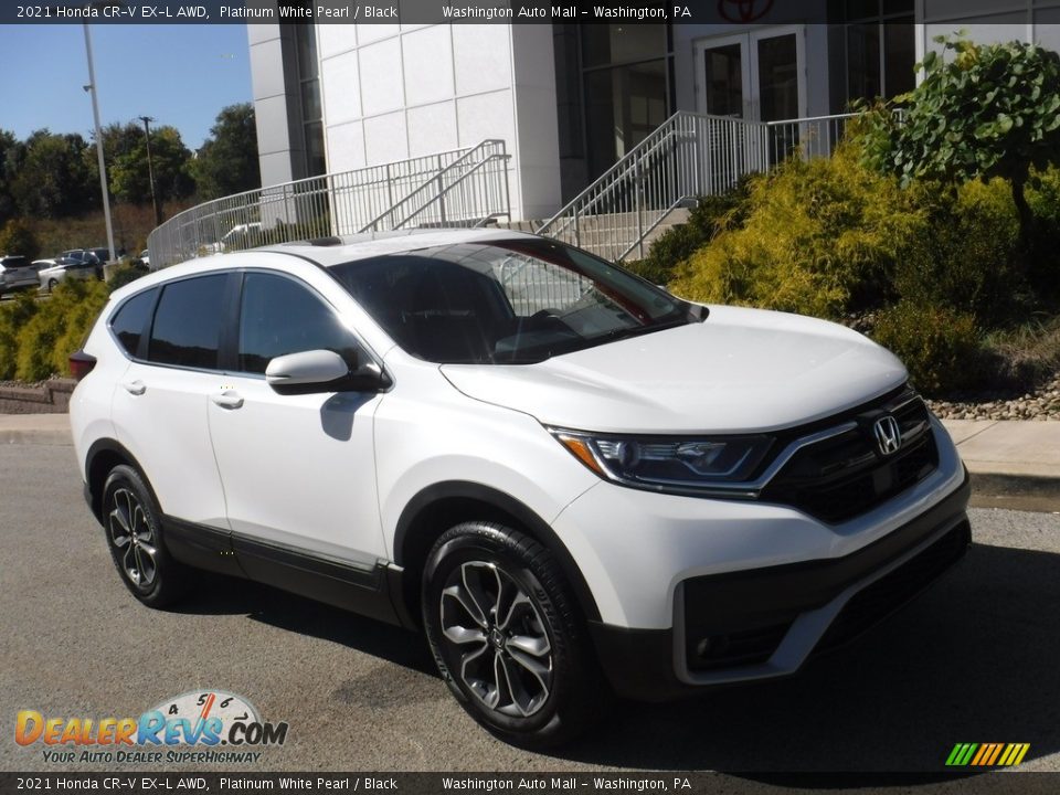 2021 Honda CR-V EX-L AWD Platinum White Pearl / Black Photo #1