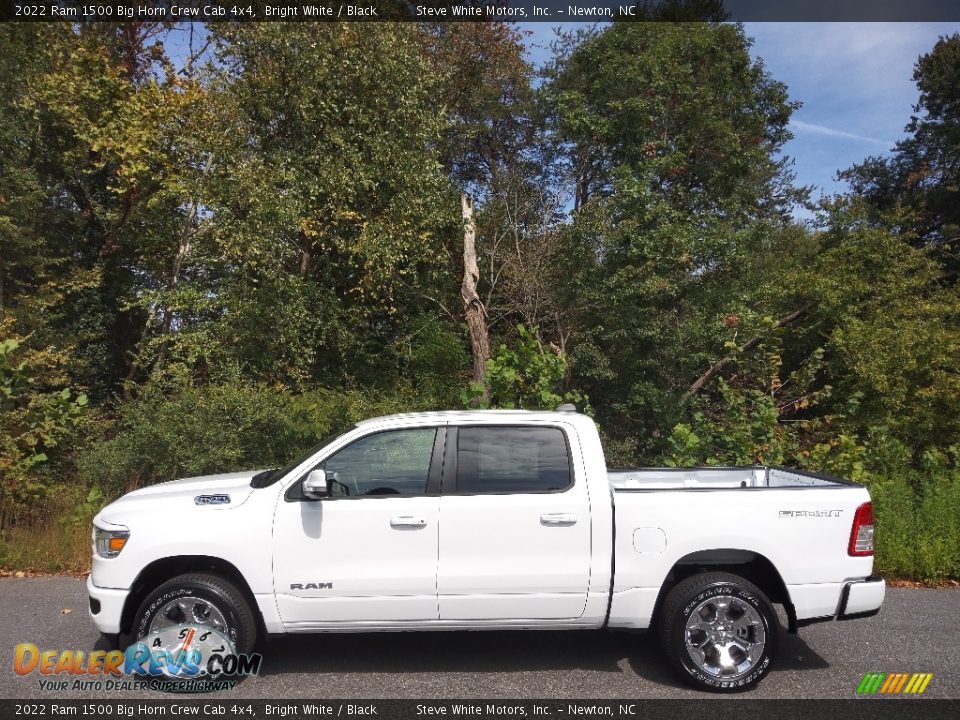 2022 Ram 1500 Big Horn Crew Cab 4x4 Bright White / Black Photo #1