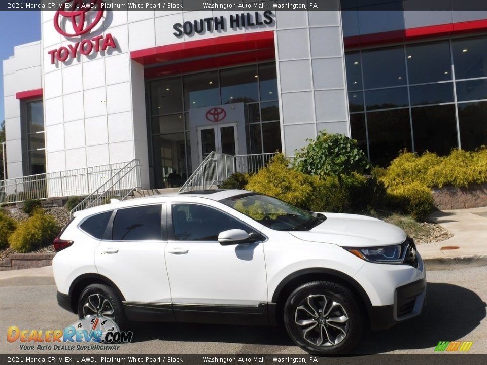 2021 Honda CR-V EX-L AWD Platinum White Pearl / Black Photo #2