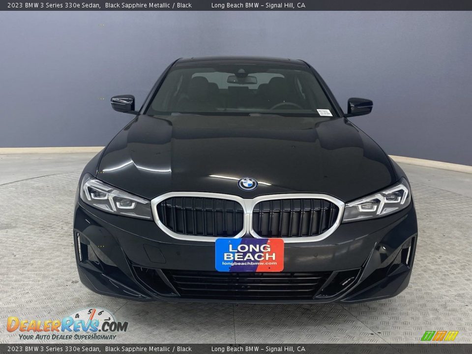 2023 BMW 3 Series 330e Sedan Black Sapphire Metallic / Black Photo #2