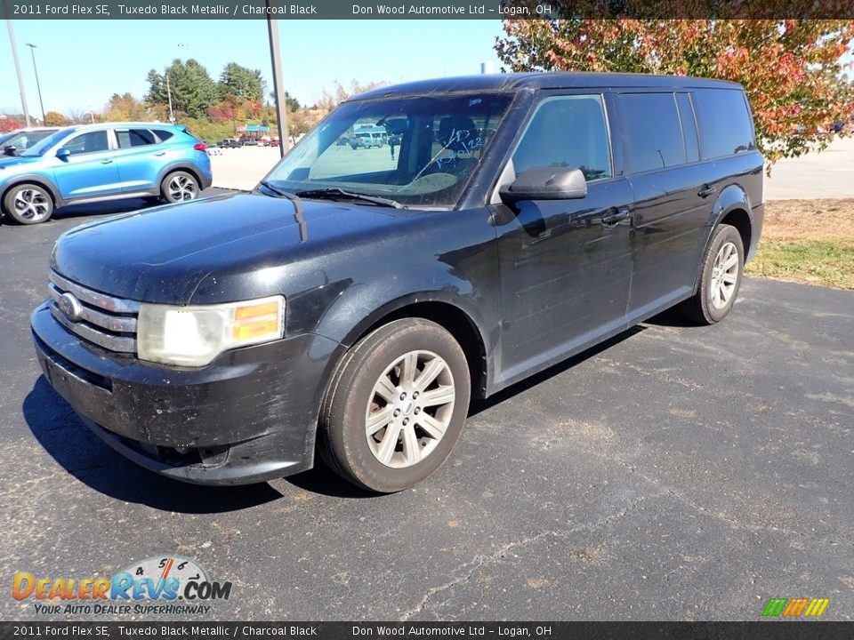 2011 Ford Flex SE Tuxedo Black Metallic / Charcoal Black Photo #3