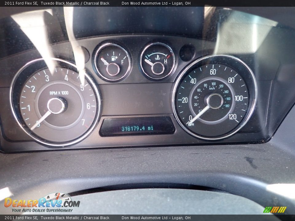 2011 Ford Flex SE Tuxedo Black Metallic / Charcoal Black Photo #6